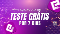 Tela de confirmação do teste grátis TVExpress